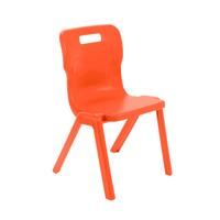 Titan One Piece Chair Size 5 Orange