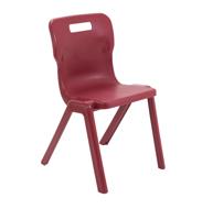 Titan One Piece Chair Size 6 Burgundy