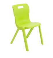 Titan One Piece Classroom Chair 482x510x829mm Lime (Pack of 30) KF78646