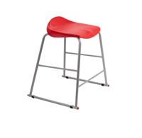 Titan Stool Size 4 Grey Frame Red