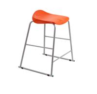 Titan Stool Size 5 Grey Frame Orange