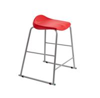 Titan Stool Size 5 Grey Frame Red