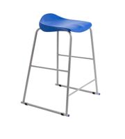 Titan Stool Size 6 Grey Frame Blue