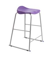 Titan Stool Size 6 Grey Frame Purple