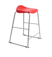 Titan Stool Size 6 Grey Frame Red
