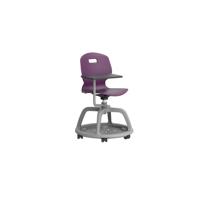Titan Arc Community Swivel Chair with Arm Tablet Grape