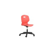 Titan Arc Swivel Chair Coral