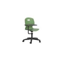 Titan Arc Swivel Chair with Arm Tablet Forest