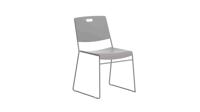 Titan Arc High Density Stacker Chair Grey