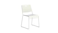 Titan Arc High Density Stacker Chair White