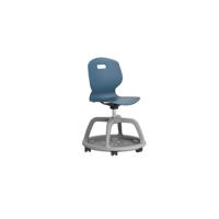 Titan Arc Community Swivel Chair Steel Blue