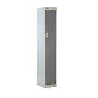 Locker 1 Door 450mm Deep Dark Grey/Grey