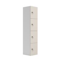 Wooden Locker (FSC) 4 Doors Grey