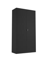 TC Steel Double Door Cupboard 1790mm Black