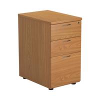 ESSENTIALS DESK HIGH 3 DRAWER PEDESTAL 600 DEEP NOVA OAK