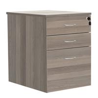 High Mobile Pedestal 3 Drawer (FSC) Grey Oak