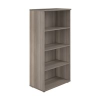 1600 Wooden Bookcase (450mm Deep) Grey Oak