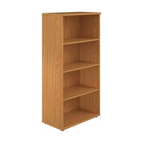 1600 Wooden Bookcase (450mm Deep) Nova Oak