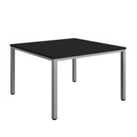 Fraction Infinity Square Meeting Table (FSC) 1200 X 1200 Black/Silver