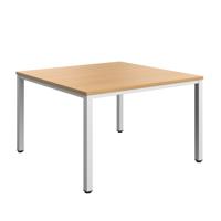 Fraction Infinity Square Meeting Table (FSC) 1200 X 1200 Ellmau Beech/White