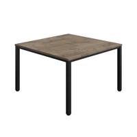Fraction Infinity Square Meeting Table (FSC) 1200 X 1200 Grey Nebraska Oak/Black