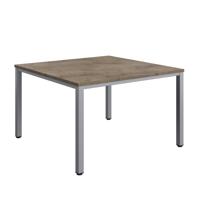 Fraction Infinity Square Meeting Table (FSC) 1200 X 1200 Grey Nebraska Oak/Silver