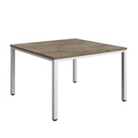 Fraction Infinity Square Meeting Table (FSC) 1200 X 1200 Grey Nebraska Oak/White