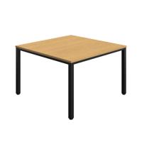 Fraction Infinity Square Meeting Table (FSC) 1200 X 1200 Sorano Oak/Black