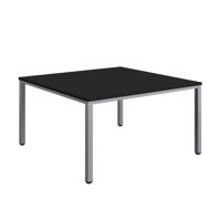 Fraction Infinity Square Meeting Table (FSC) 1400 X 1400 Black/Silver