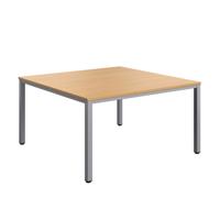 Fraction Infinity Square Meeting Table (FSC) 1400 X 1400 Ellmau Beech/Silver