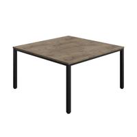 Fraction Infinity Square Meeting Table (FSC) 1400 X 1400 Grey Nebraska Oak/Black