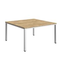 Fraction Infinity Square Meeting Table (FSC) 1400 X 1400 Natural Nebraska Oak/White
