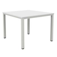 Fraction Infinity Square Meeting Table (FSC) 1400 X 1400 White/Silver