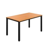Fraction Infinity Rectangular Meeting Table (FSC) 1400 X 800 Beech/Black