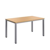 Fraction Infinity Rectangular Meeting Table (FSC) 1400 X 800 Ellmau Beech/Silver