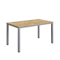 Fraction Infinity Rectangular Meeting Table (FSC) 1400 X 800 Natural Nebraska Oak/Silver