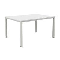 Fraction Infinity Rectangular Meeting Table (FSC) 1400 X 800 White/Silver