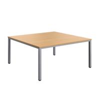 Fraction Infinity Square Meeting Table (FSC) 1600 X 1600 Ellmau Beech/Silver