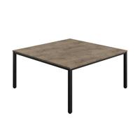 Fraction Infinity Square Meeting Table (FSC) 1600 X 1600 Grey Nebraska Oak/Black