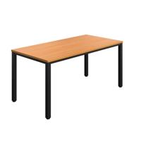Fraction Infinity Rectangular Meeting Table (FSC) 1600 X 800 Beech/Black