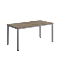 Fraction Infinity Rectangular Meeting Table (FSC) 1600 X 800 Grey Nebraska Oak/Silver