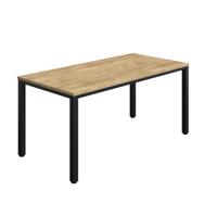 Fraction Infinity Rectangular Meeting Table (FSC) 1600 X 800 Natural Nebraska Oak/Black