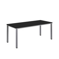 Fraction Infinity Rectangular Meeting Table (FSC) 1800 X 800 Black/Silver