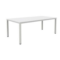 Fraction Infinity Rectangular Meeting Table (FSC) 1800 X 800 White/Silver