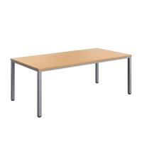 Fraction Infinity Rectangular Meeting Table (FSC) 2000 X 1000 Ellmau Beech/Silver