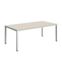 Fraction Infinity Rectangular Meeting Table (FSC) 2000 X 1000 Grey/White