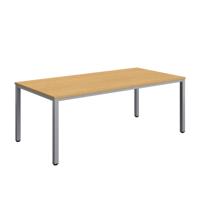 Fraction Infinity Rectangular Meeting Table (FSC) 2000 X 1000 Sorano Oak/Silver