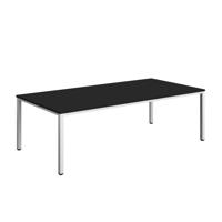 Fraction Infinity Rectangular Meeting Table (FSC) 2400 X 1200 Black/White