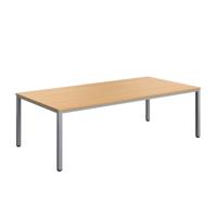 Fraction Infinity Rectangular Meeting Table (FSC) 2400 X 1200 Ellmau Beech/Silver