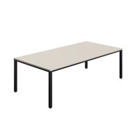 Fraction Infinity Rectangular Meeting Table (FSC) 2400 X 1200 Grey/Black